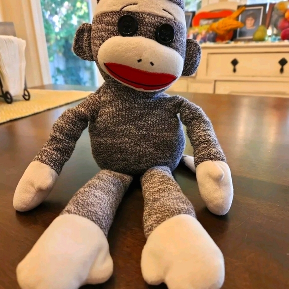 Socks the sock monkey by Ty 10" - Picture 2 of 4
